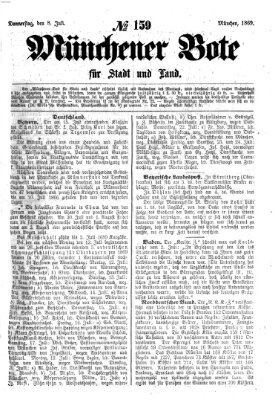 Münchener Bote für Stadt und Land Donnerstag 8. Juli 1869