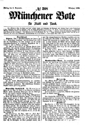 Münchener Bote für Stadt und Land Freitag 3. September 1869