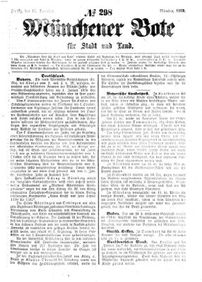 Münchener Bote für Stadt und Land Freitag 17. Dezember 1869