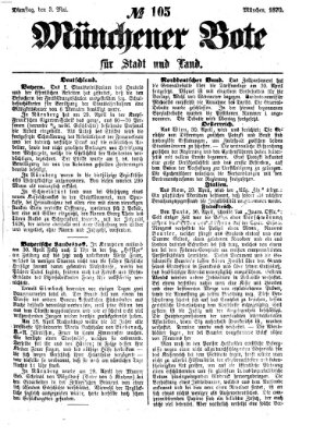 Münchener Bote für Stadt und Land Dienstag 3. Mai 1870