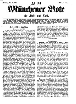 Münchener Bote für Stadt und Land Samstag 28. Mai 1870