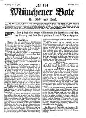 Münchener Bote für Stadt und Land Sonntag 5. Juni 1870