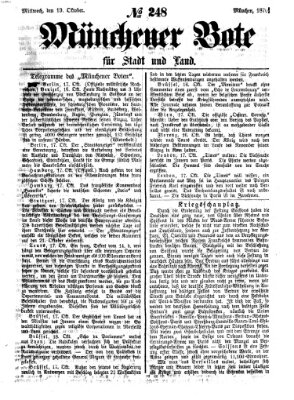 Münchener Bote für Stadt und Land Mittwoch 19. Oktober 1870