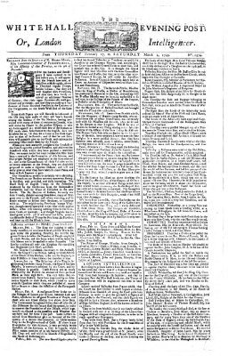 The Whitehall evening post or London intelligencer Samstag 1. März 1755