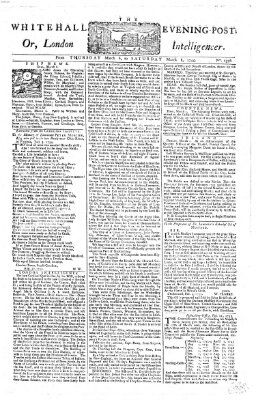 The Whitehall evening post or London intelligencer Donnerstag 6. März 1755