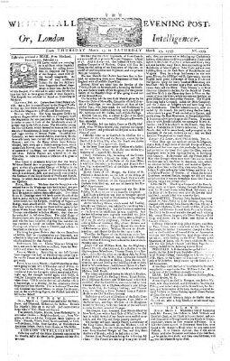 The Whitehall evening post or London intelligencer Freitag 14. März 1755