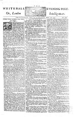 The Whitehall evening post or London intelligencer Sonntag 16. März 1755