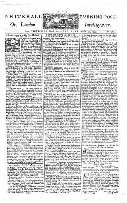 The Whitehall evening post or London intelligencer Samstag 22. März 1755