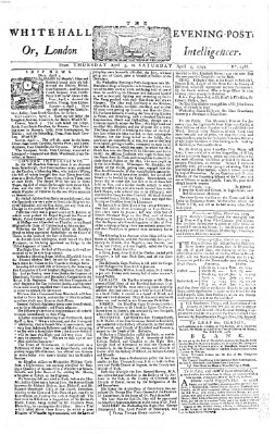 The Whitehall evening post or London intelligencer Samstag 5. April 1755