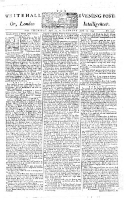 The Whitehall evening post or London intelligencer Samstag 26. April 1755