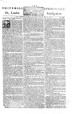 The Whitehall evening post or London intelligencer Mittwoch 7. Mai 1755