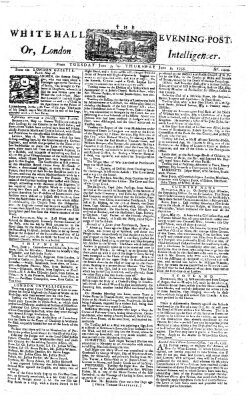 The Whitehall evening post or London intelligencer Donnerstag 5. Juni 1755