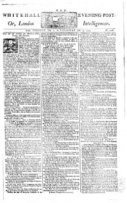 The Whitehall evening post or London intelligencer Dienstag 1. Juli 1755