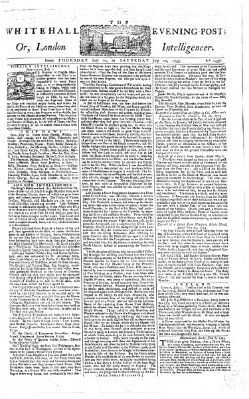 The Whitehall evening post or London intelligencer Freitag 11. Juli 1755