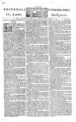 The Whitehall evening post or London intelligencer Dienstag 5. August 1755