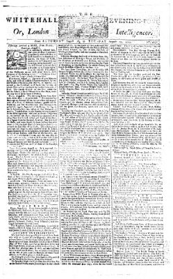 The Whitehall evening post or London intelligencer Sonntag 17. August 1755