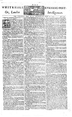 The Whitehall evening post or London intelligencer Donnerstag 21. August 1755