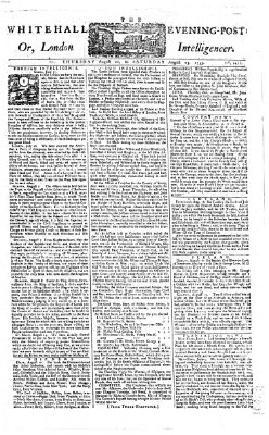 The Whitehall evening post or London intelligencer Donnerstag 21. August 1755