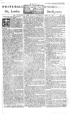 The Whitehall evening post or London intelligencer Freitag 29. August 1755