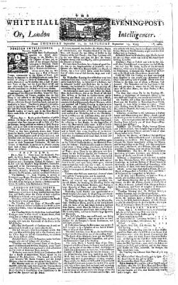 The Whitehall evening post or London intelligencer Freitag 12. September 1755