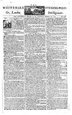 The Whitehall evening post or London intelligencer Samstag 27. September 1755