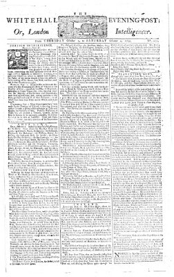 The Whitehall evening post or London intelligencer Samstag 4. Oktober 1755