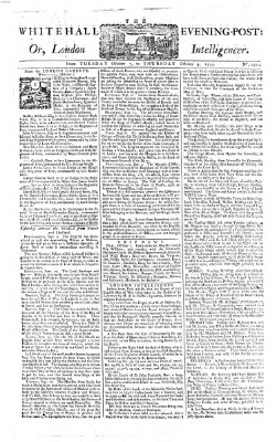 The Whitehall evening post or London intelligencer Dienstag 7. Oktober 1755