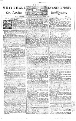 The Whitehall evening post or London intelligencer Mittwoch 15. Oktober 1755