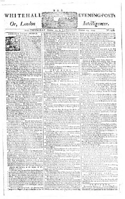 The Whitehall evening post or London intelligencer Samstag 25. Oktober 1755