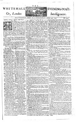 The Whitehall evening post or London intelligencer Donnerstag 30. Oktober 1755