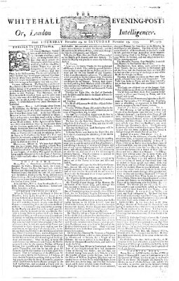 The Whitehall evening post or London intelligencer Samstag 15. November 1755