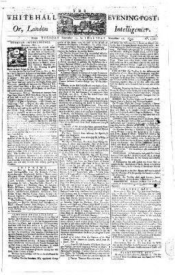 The Whitehall evening post or London intelligencer Donnerstag 27. November 1755