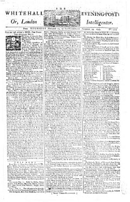 The Whitehall evening post or London intelligencer Donnerstag 27. November 1755