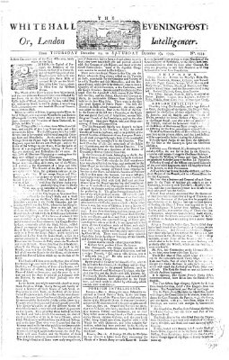 The Whitehall evening post or London intelligencer Donnerstag 25. Dezember 1755