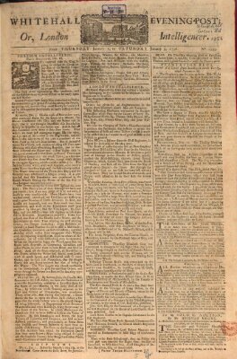 The Whitehall evening post or London intelligencer Freitag 2. Januar 1756