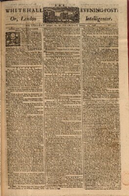 The Whitehall evening post or London intelligencer Mittwoch 21. Januar 1756