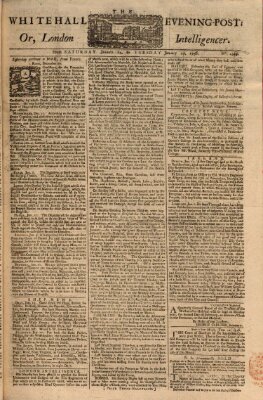 The Whitehall evening post or London intelligencer Sonntag 25. Januar 1756