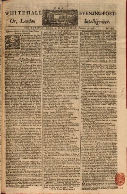 The Whitehall evening post or London intelligencer Dienstag 3. Februar 1756