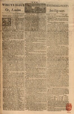 The Whitehall evening post or London intelligencer Dienstag 10. Februar 1756