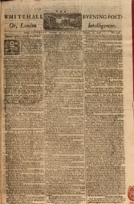 The Whitehall evening post or London intelligencer Samstag 14. Februar 1756