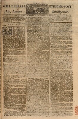 The Whitehall evening post or London intelligencer Samstag 21. Februar 1756