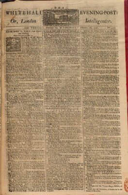 The Whitehall evening post or London intelligencer Mittwoch 25. Februar 1756