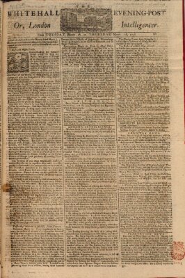 The Whitehall evening post or London intelligencer Dienstag 16. März 1756