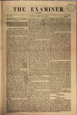 Examiner Sonntag 11. März 1838