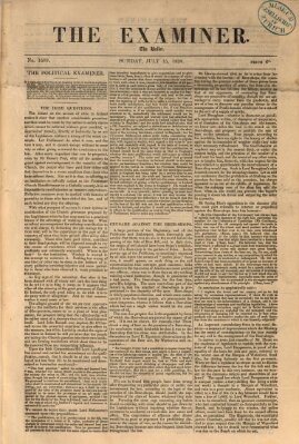 Examiner Sonntag 15. Juli 1838