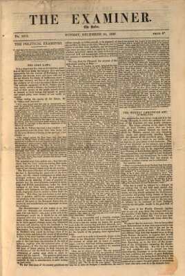 Examiner Sonntag 30. Dezember 1838