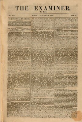 Examiner Sonntag 20. Januar 1839