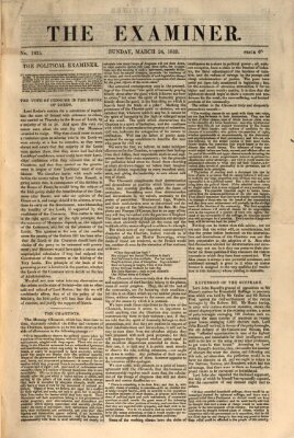 Examiner Sonntag 24. März 1839