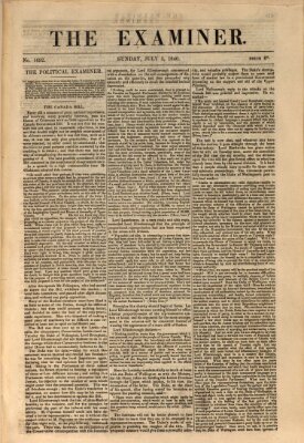 Examiner Sonntag 5. Juli 1840