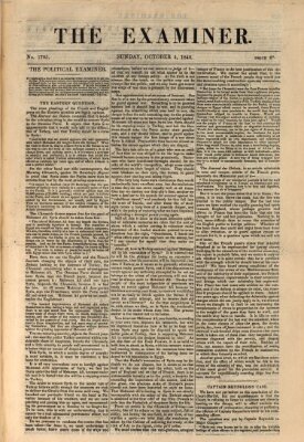 Examiner Sonntag 4. Oktober 1840